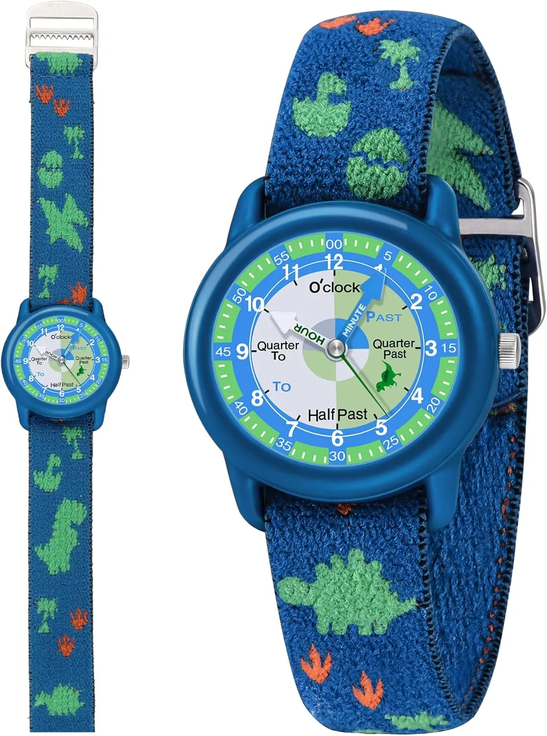 Kids Analog Watches for Girls Boys with Soft Elastic Fabric Strap, Learning Time Waterproof Watch for Ages 3-12 Kids, Gift for Toddler Children