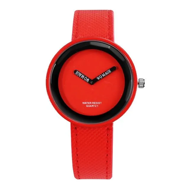Ladies Leather Fashion Women's Simple Watch