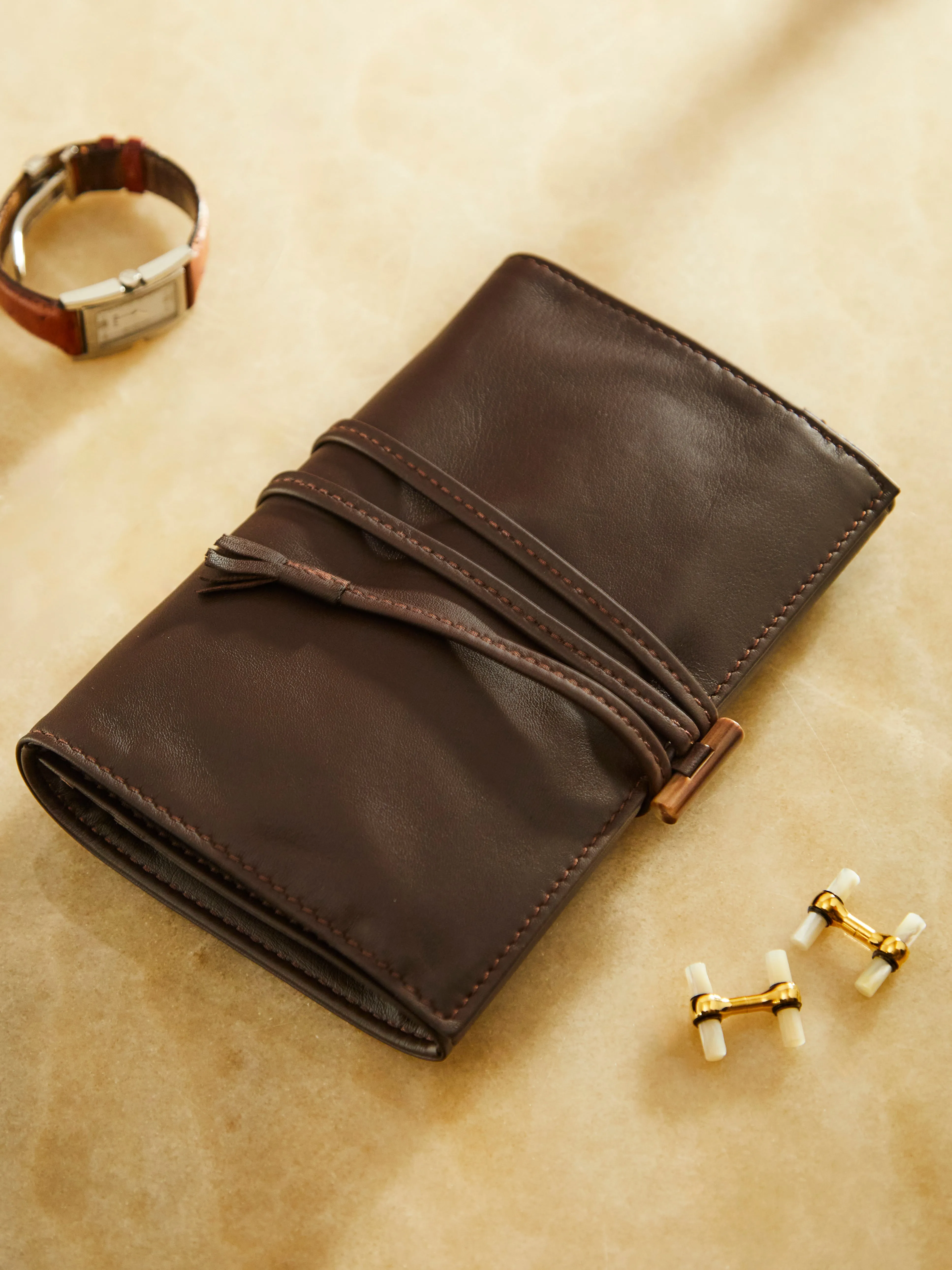 Leather Travel Jewellery Case