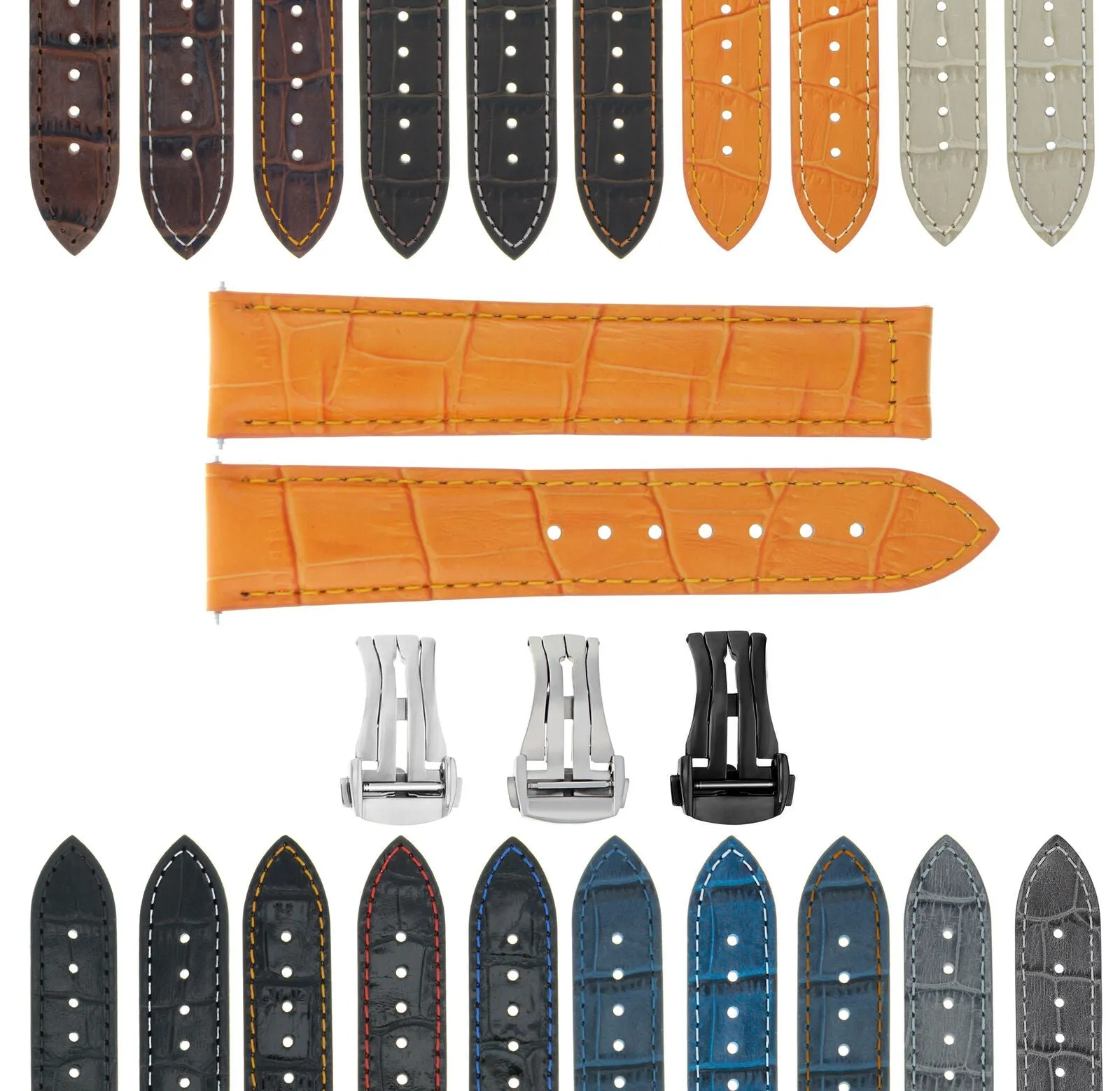 LEATHER WATCH BAND STRAP FOR ORIS ARTIX SPORT CHRONOGRAPH - 20MM