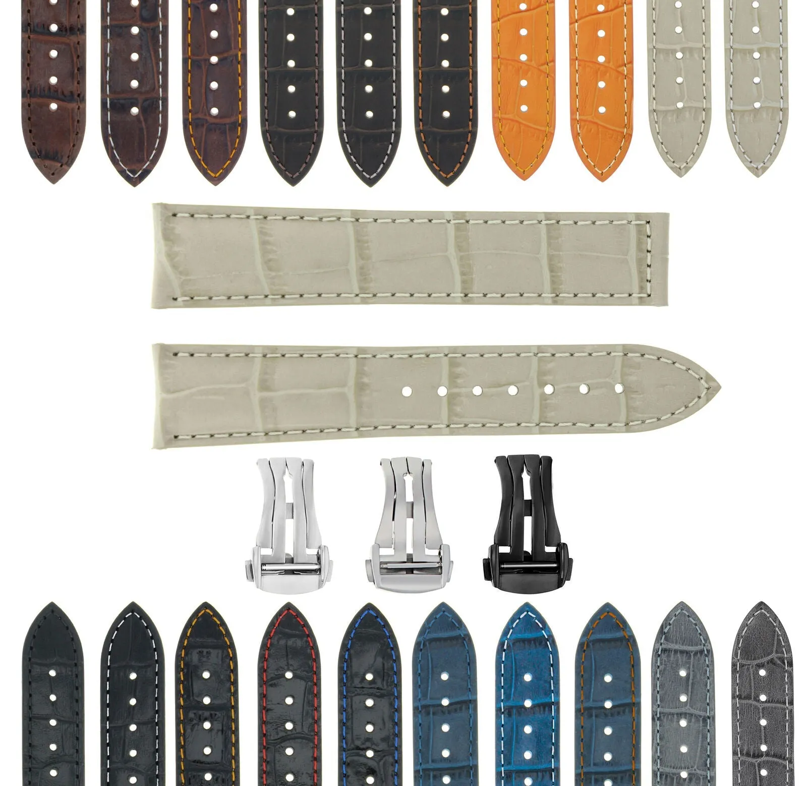 LEATHER WATCH BAND STRAP FOR ORIS ARTIX SPORT CHRONOGRAPH - 20MM