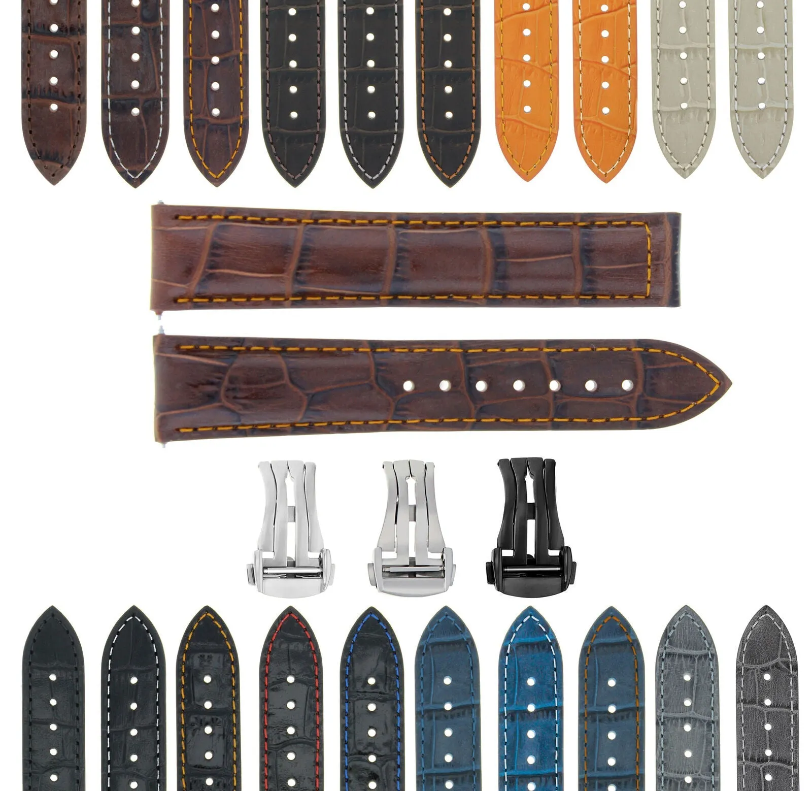 LEATHER WATCH BAND STRAP FOR ORIS ARTIX SPORT CHRONOGRAPH - 20MM
