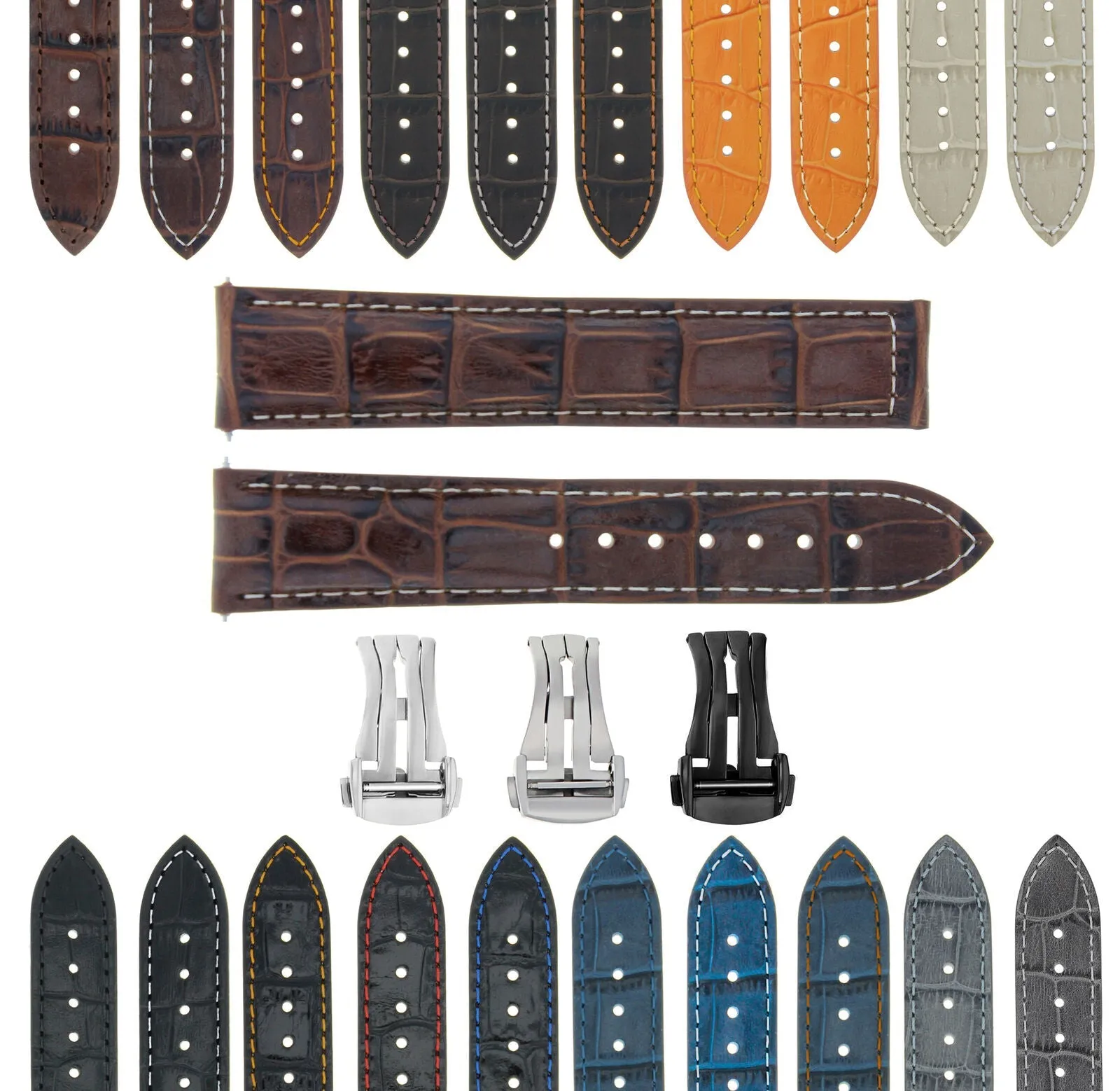 LEATHER WATCH BAND STRAP FOR ORIS ARTIX SPORT CHRONOGRAPH - 20MM
