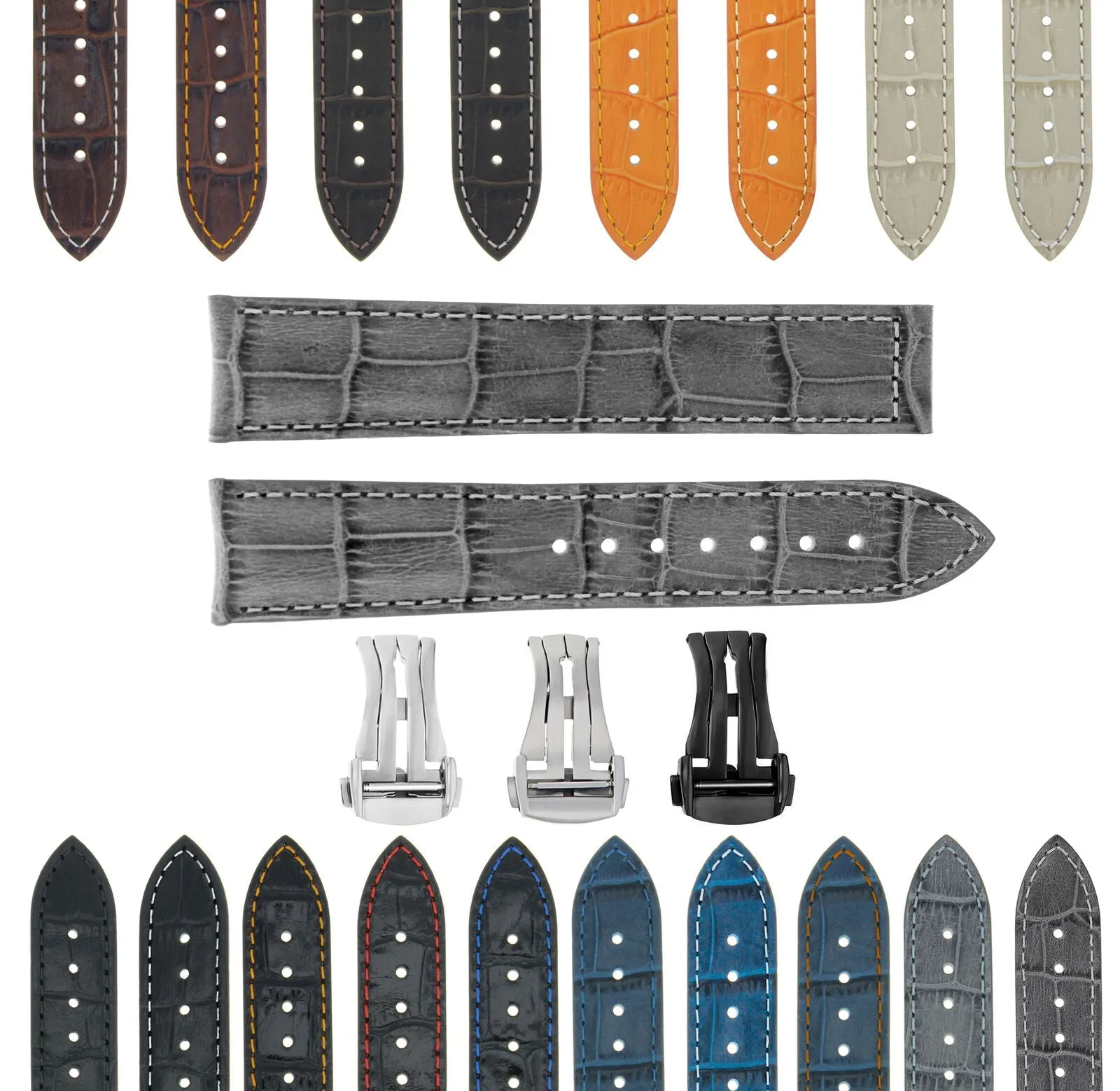 LEATHER WATCH BAND STRAP FOR ORIS ARTIX SPORT CHRONOGRAPH - 20MM