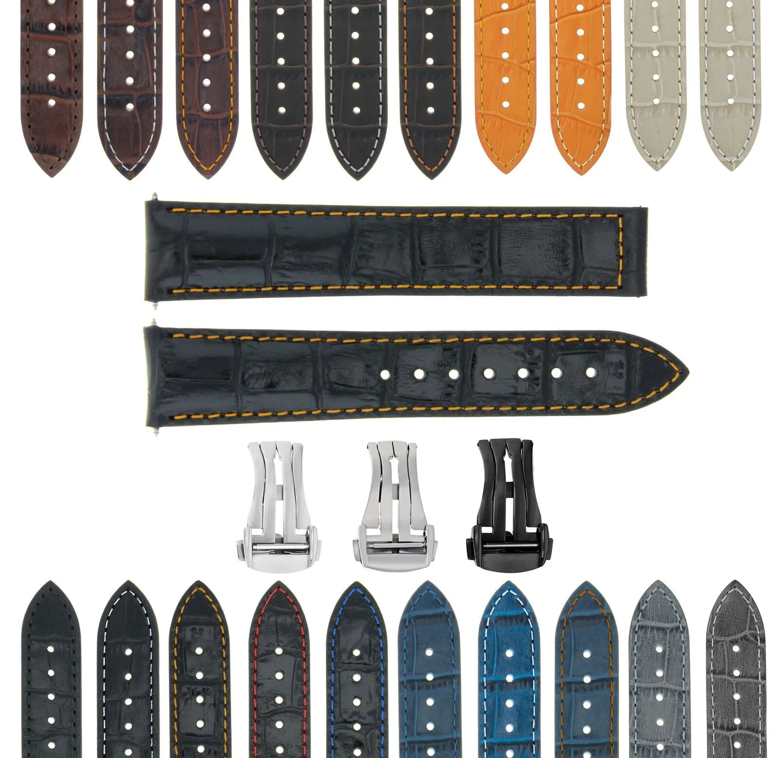 LEATHER WATCH BAND STRAP FOR ORIS ARTIX SPORT CHRONOGRAPH - 20MM