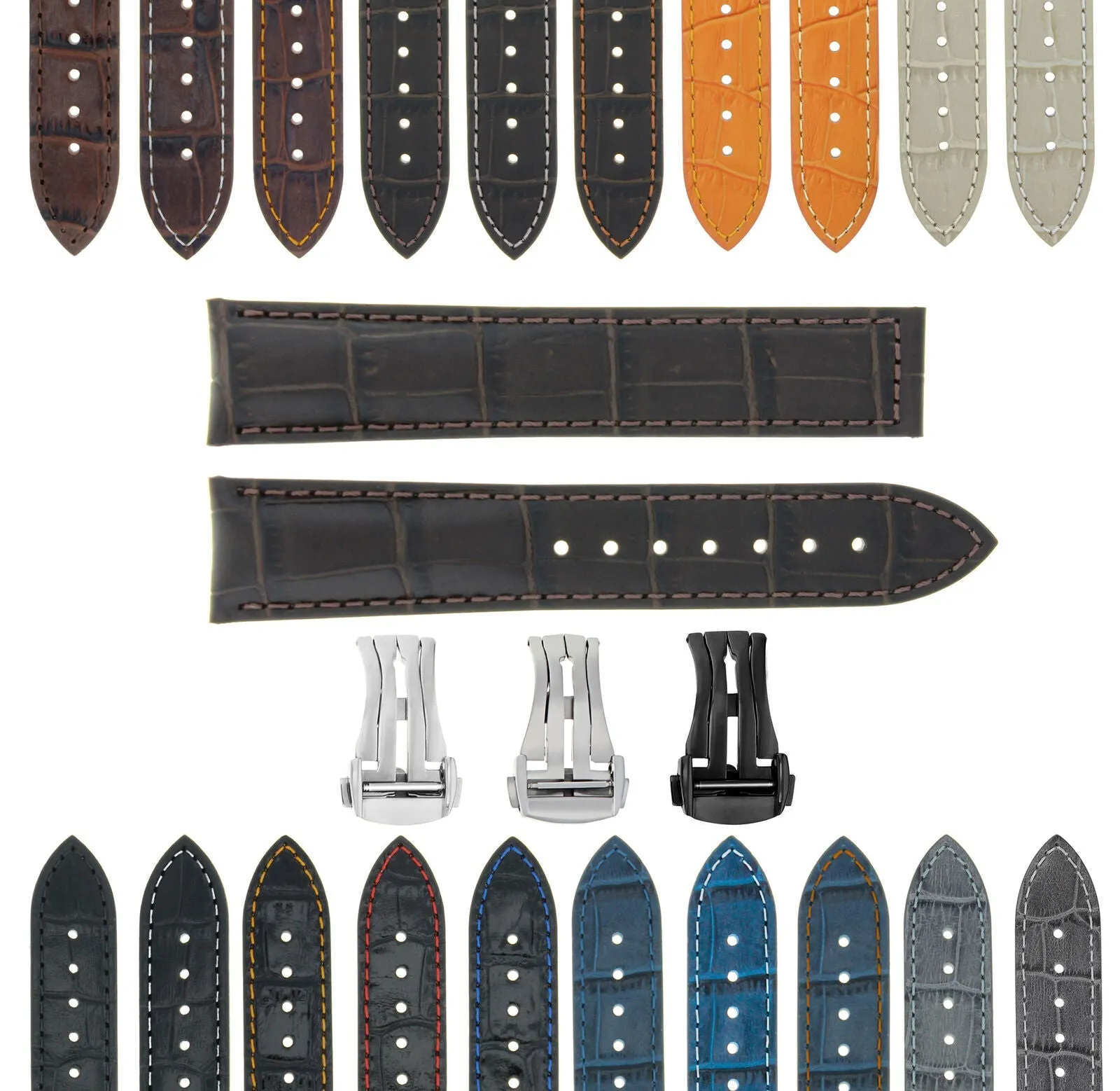 LEATHER WATCH BAND STRAP FOR ORIS ARTIX SPORT CHRONOGRAPH - 20MM