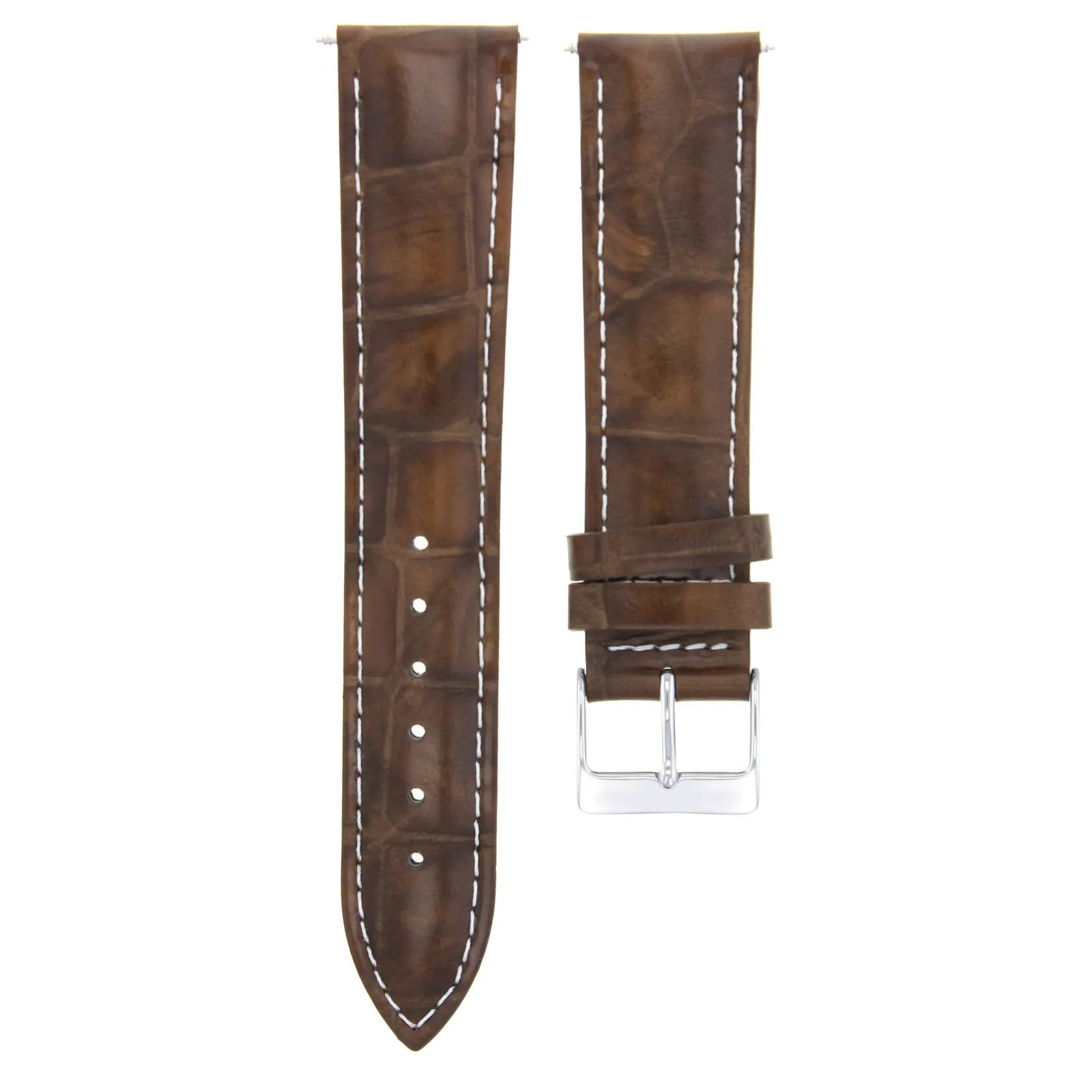 LEATHER WATCH BAND STRAP FOR WATCH FITS ANY BRAND - 22 MM