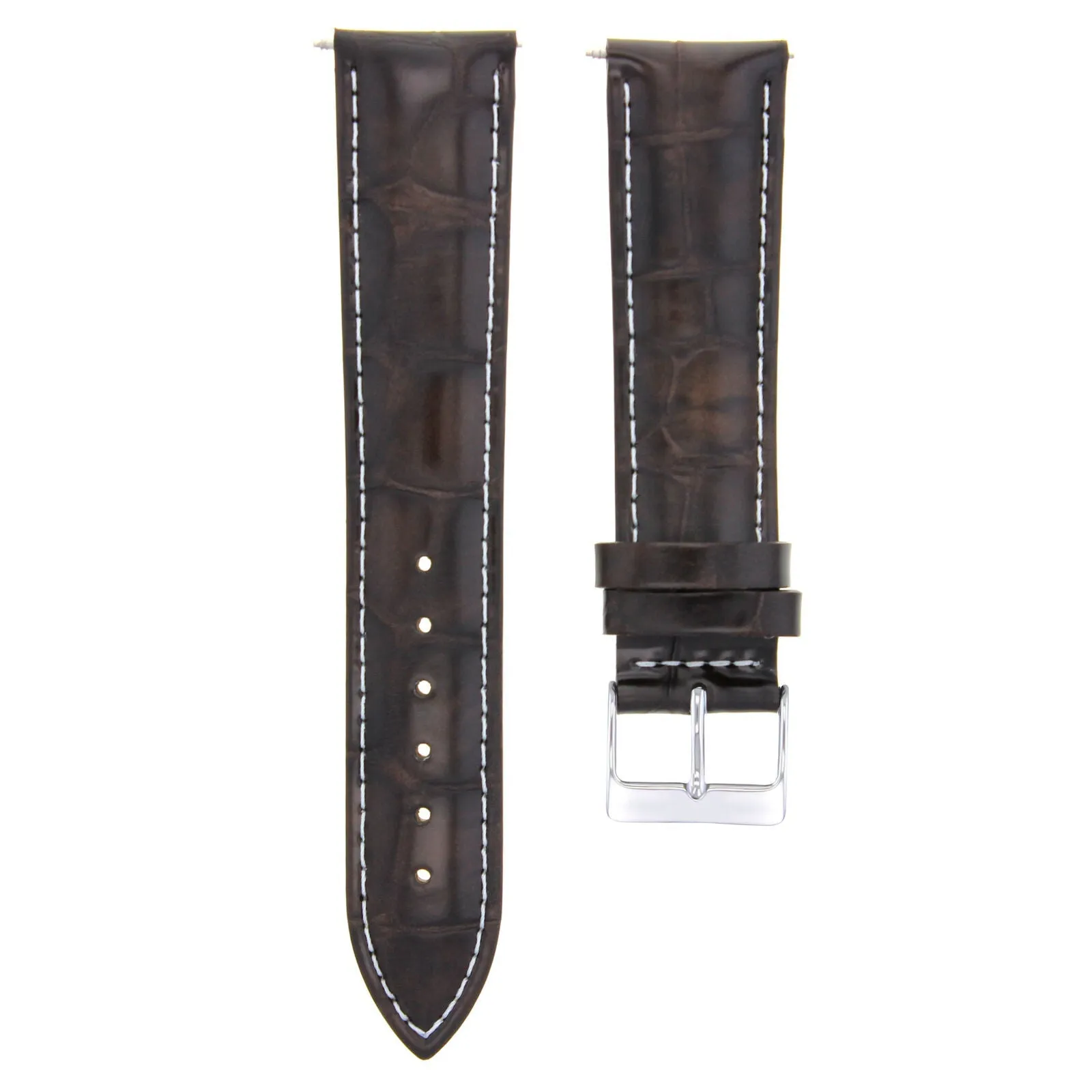 LEATHER WATCH BAND STRAP FOR WATCH FITS ANY BRAND - 22 MM
