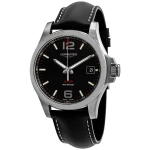 Longines Conquest V.H.P. Quartz Black Dial Men's Watch L3.716.4.56.2