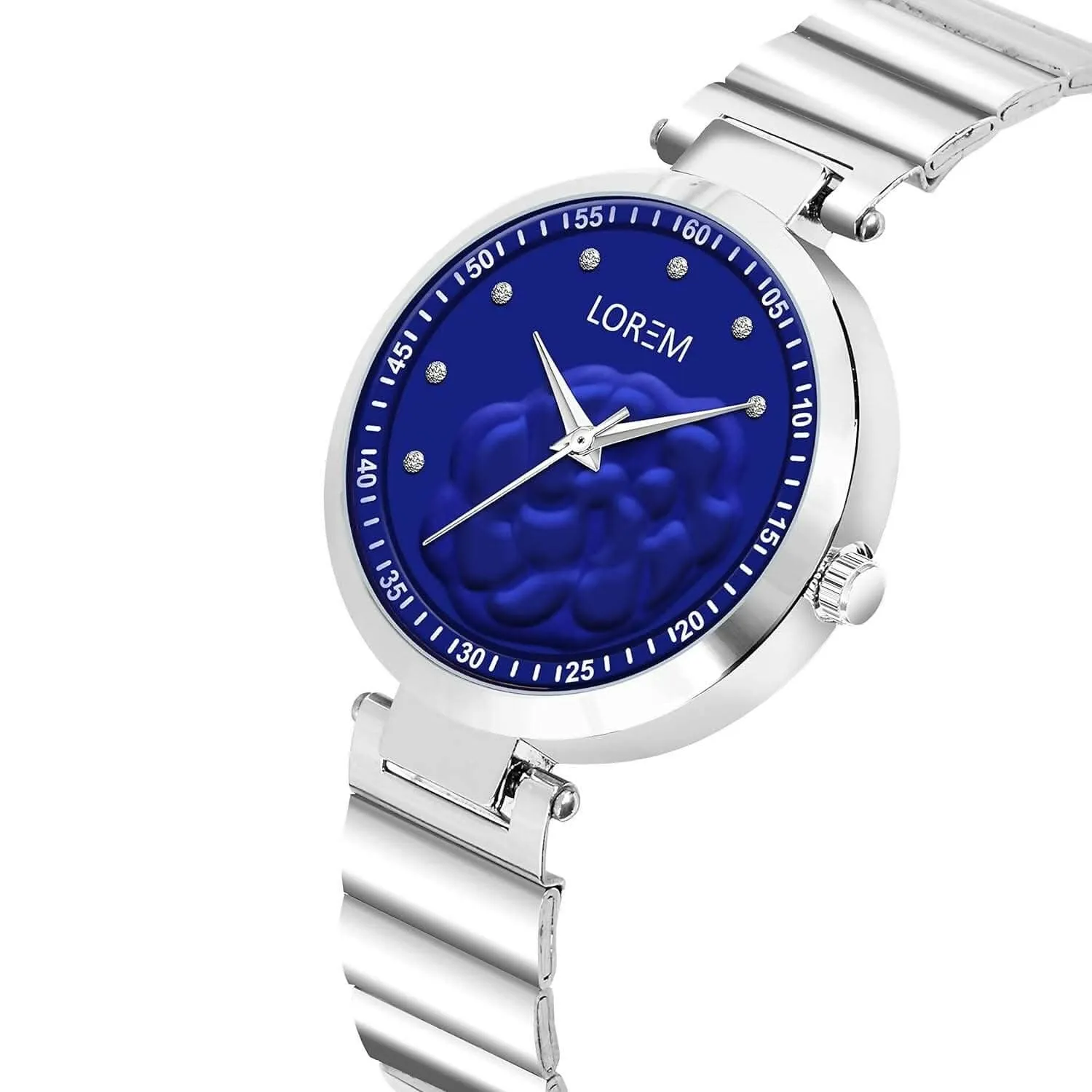 LOREM Blue Fancy Analog Watch For Women - LR316