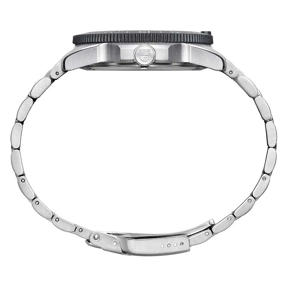 Luminox Men's Navy Seal Pacific Diver 3120 Series Silver Stainless Steel Oyster Band Blue Dial Quartz Analog Watch - XS.3123
