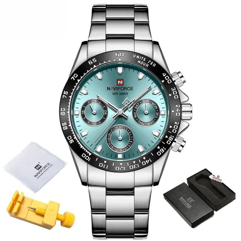 Luxury Brand Mens Business Watches With Date Classic Steel Band Waterproof Quartz Wrist watch