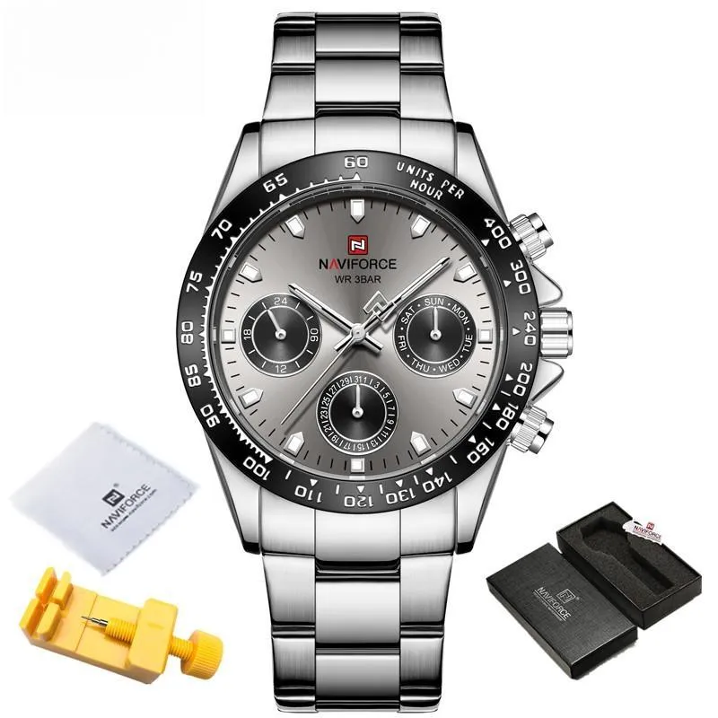 Luxury Brand Mens Business Watches With Date Classic Steel Band Waterproof Quartz Wrist watch