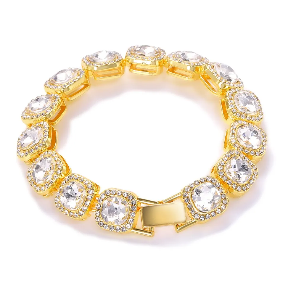 Luxury Iced Out Watches for Women Gold Watch Sliver Chain Bracelet Necklace