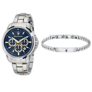 Men SuccessoÂ  Blue 44mm Watch
