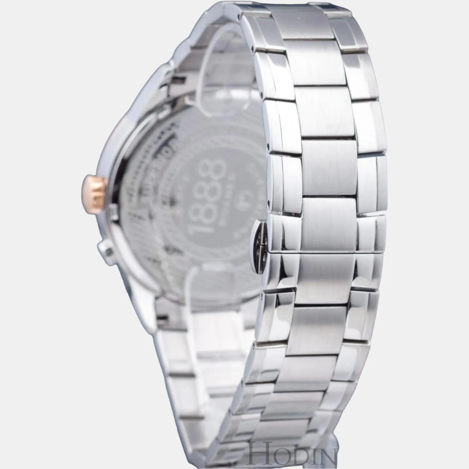 Men's Brown Stainless Steel Chronograph Watch 508821 47 63 50