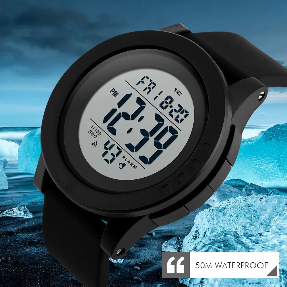 Mens Digital Sports Watch with Large Face