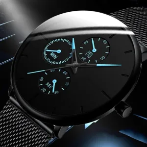 Men's Steel Mesh Classic Quartz Watch