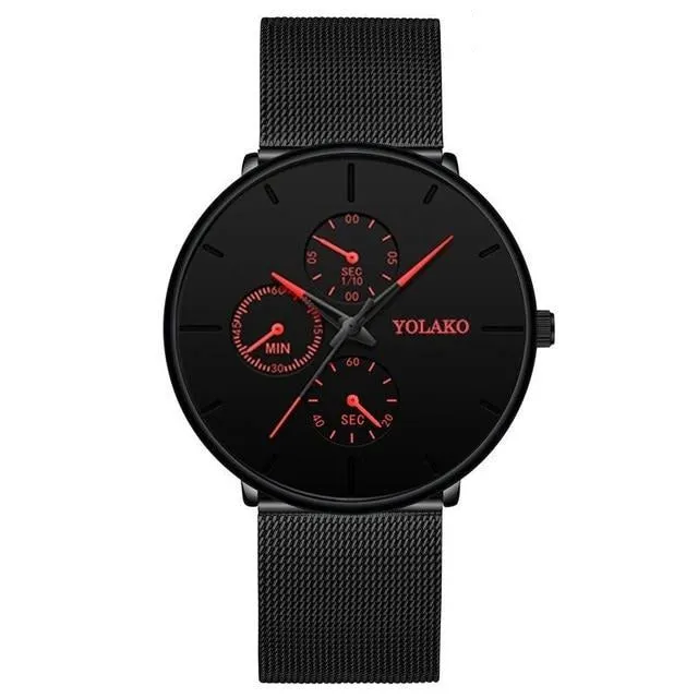 Men's Steel Mesh Classic Quartz Watch