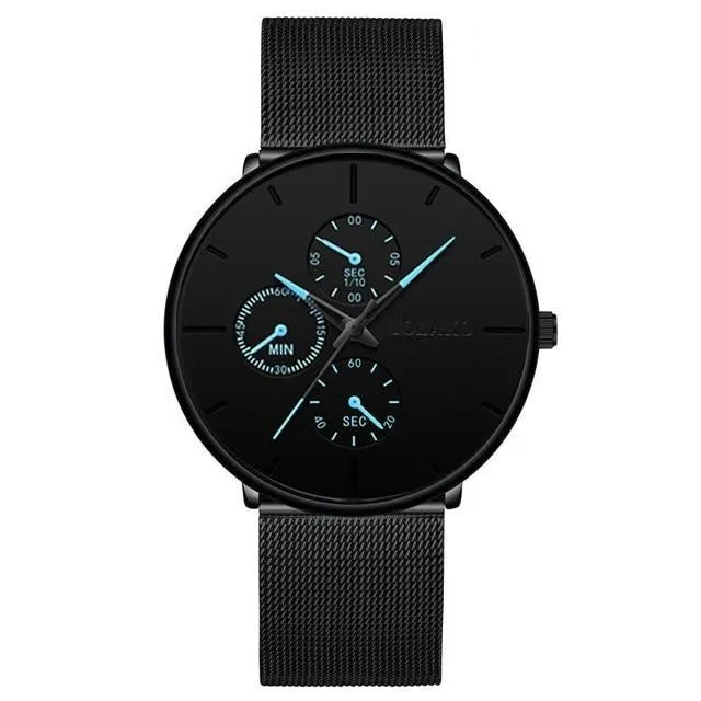 Men's Steel Mesh Classic Quartz Watch