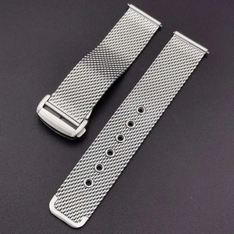 Mesh Stainless Steel Replacement Strap for Omega 007 Seamaster Diver 300