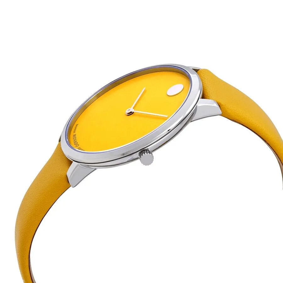 Movado Limited Edition Yellow Dial Ladies Watch 0607143