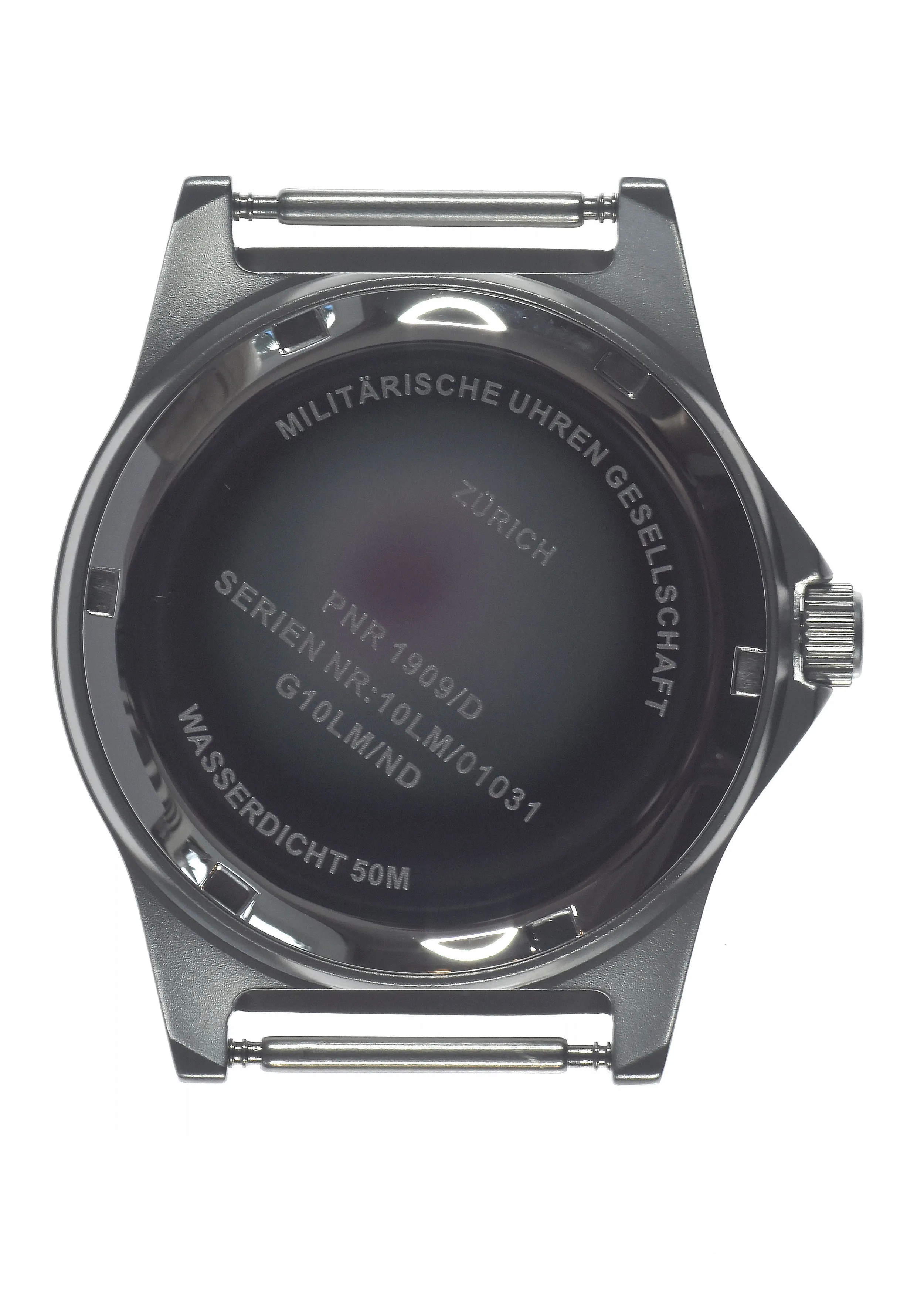MWC G10 LM Stainless Steel Military Watch (Black Strap)