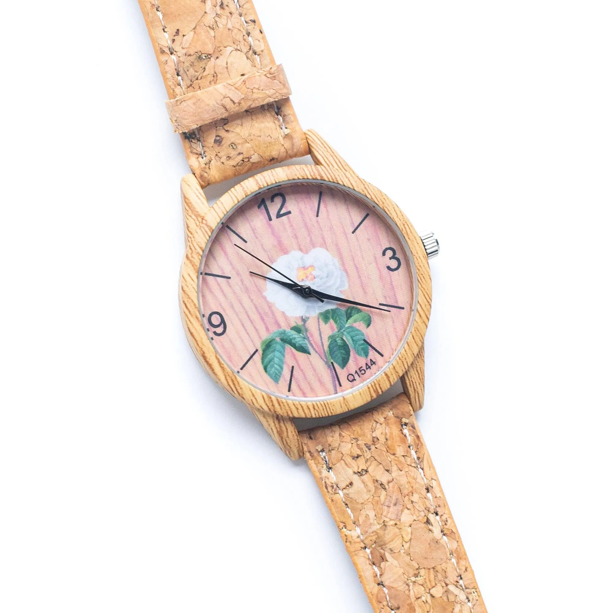 Natural Cork Strap watch women fashion Watch WA-396（without box)
