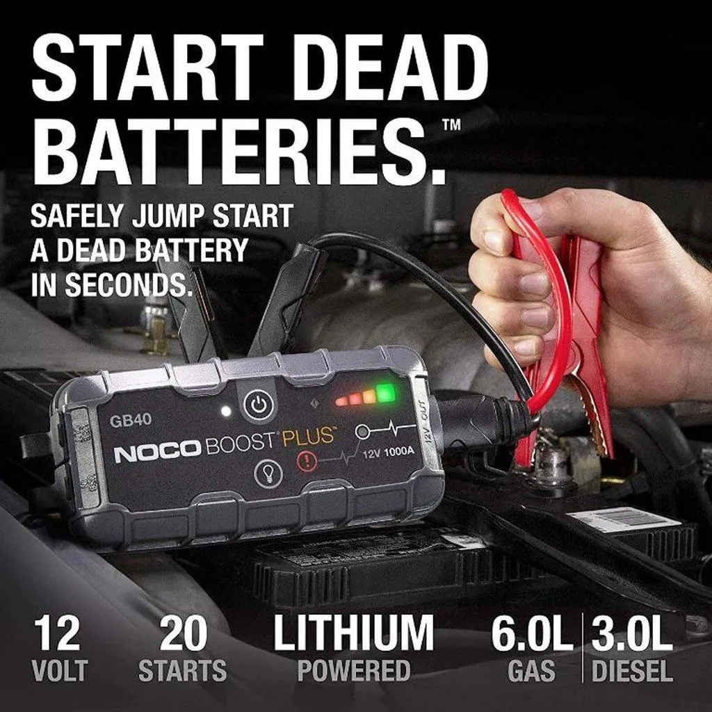 NOCO GB40 BOOST PLUS 1000A UltraSafe Lithium Jump Starter
