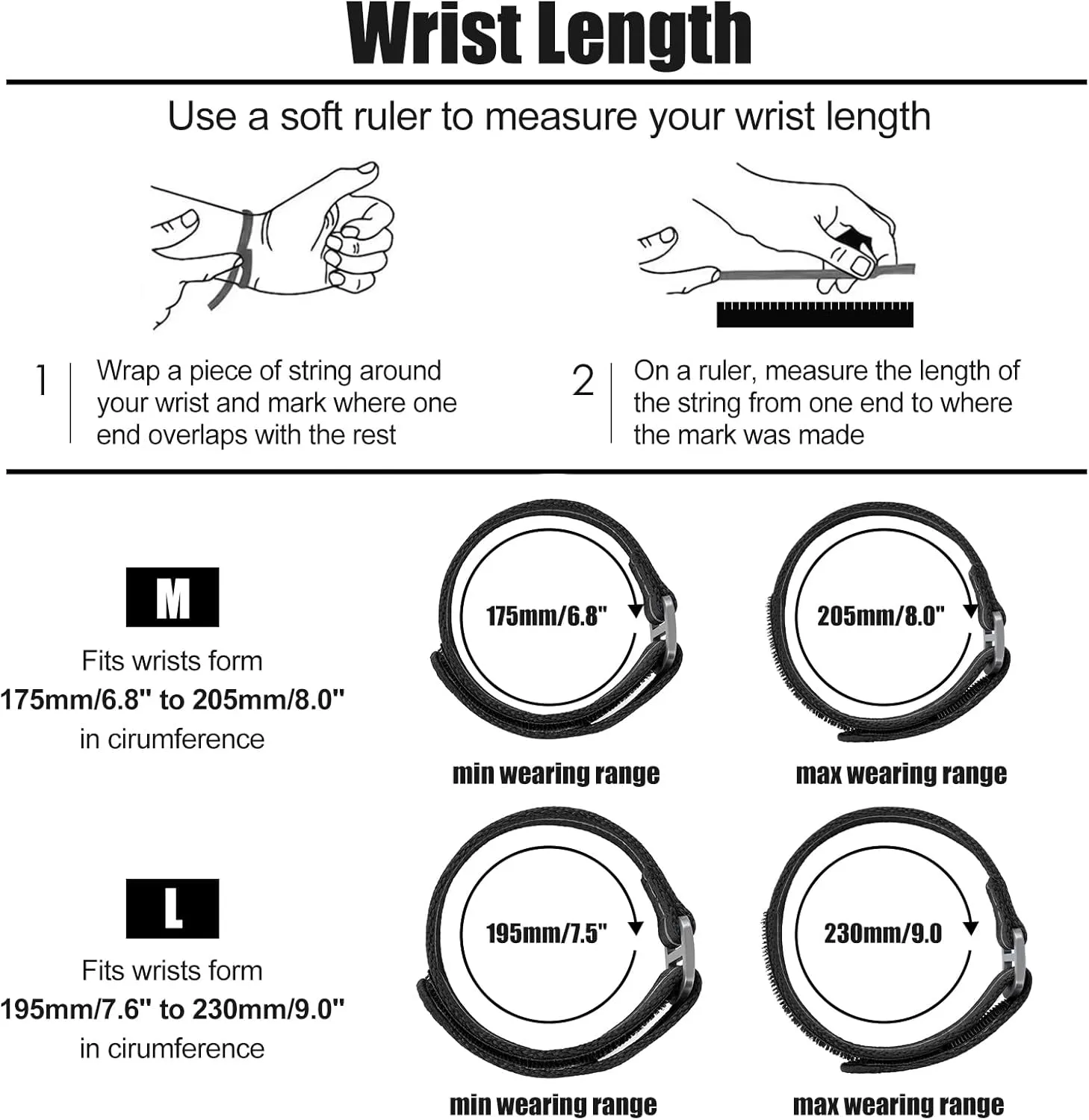 Nylon Watch Band Hook and Loop Fastener Watch Strap 20 MM 22 MM with Titanium Buckle Soft Fabric Adjustable Strap