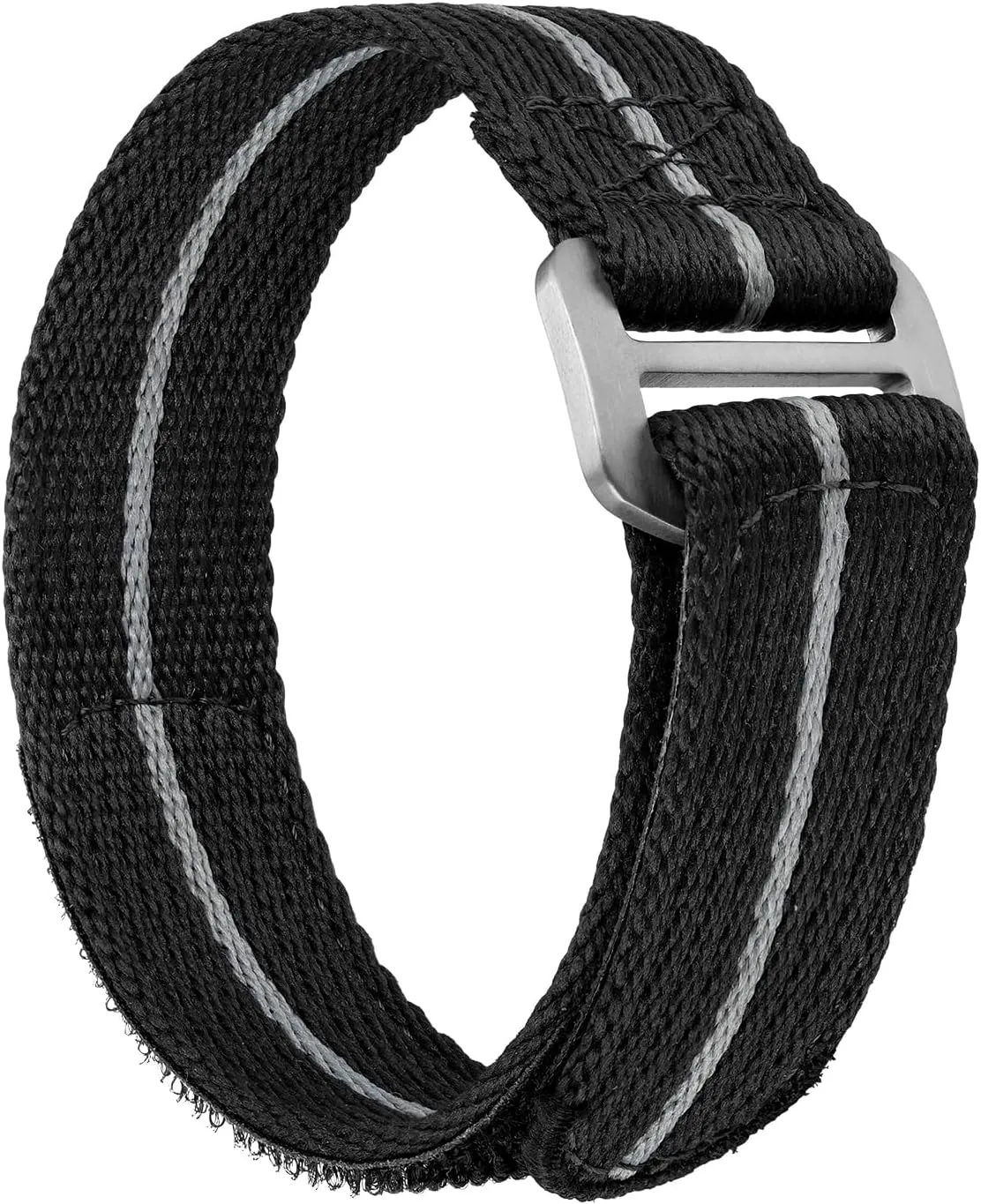 Nylon Watch Band Hook and Loop Fastener Watch Strap 20 MM 22 MM with Titanium Buckle Soft Fabric Adjustable Strap