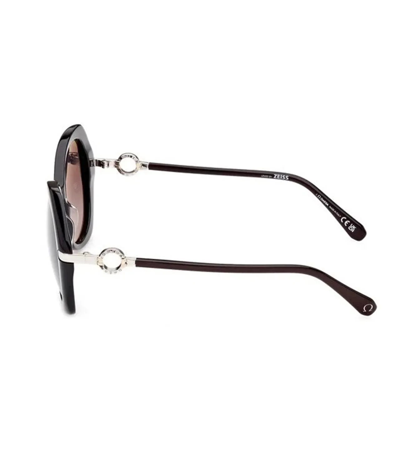 Omega Women's Gradient Smoke Butterfly Sunglasses