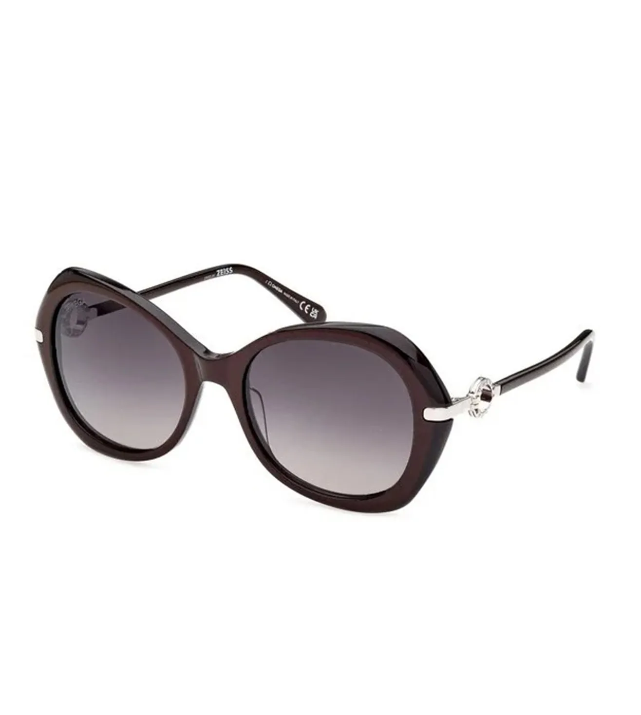 Omega Women's Gradient Smoke Butterfly Sunglasses