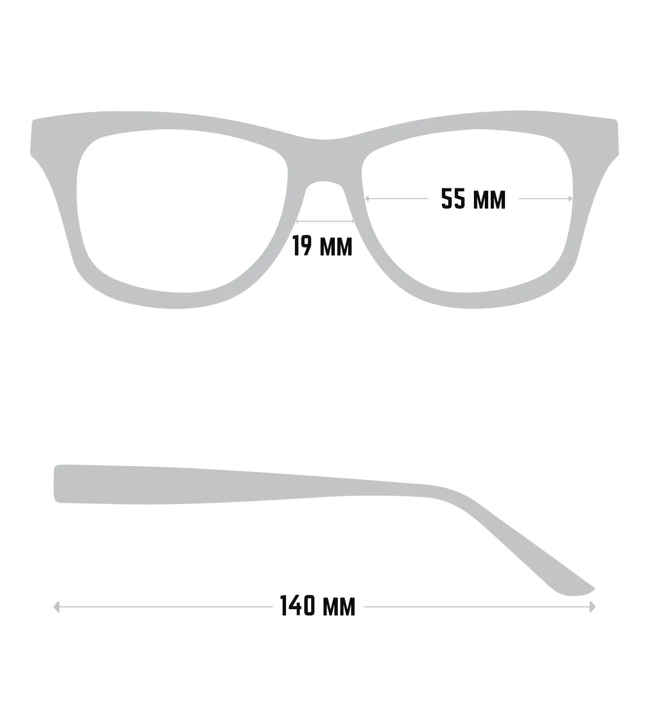 Omega Women's Gradient Smoke Butterfly Sunglasses
