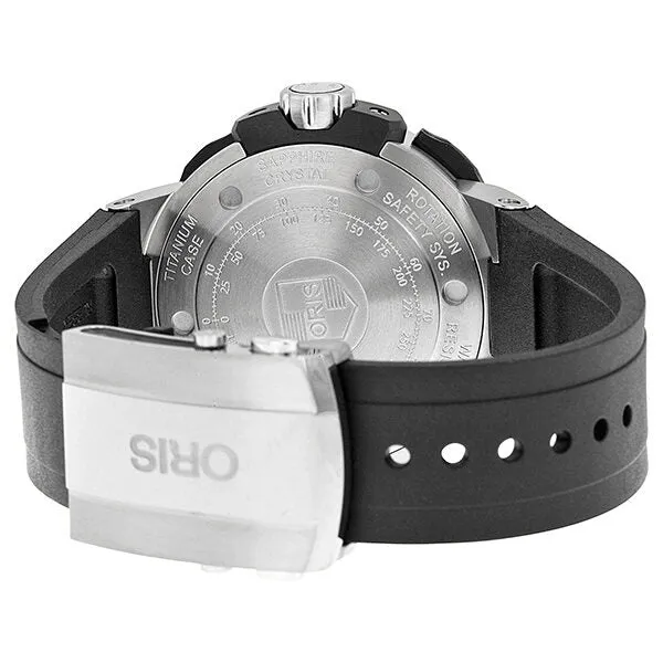 Oris ProDiver Date Black Dial Black Rubber Men's Watch 733-7682-7154RS 01 733 7682 7154-07 4 26 34TEB