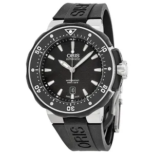 Oris ProDiver Date Black Dial Black Rubber Men's Watch 733-7682-7154RS 01 733 7682 7154-07 4 26 34TEB