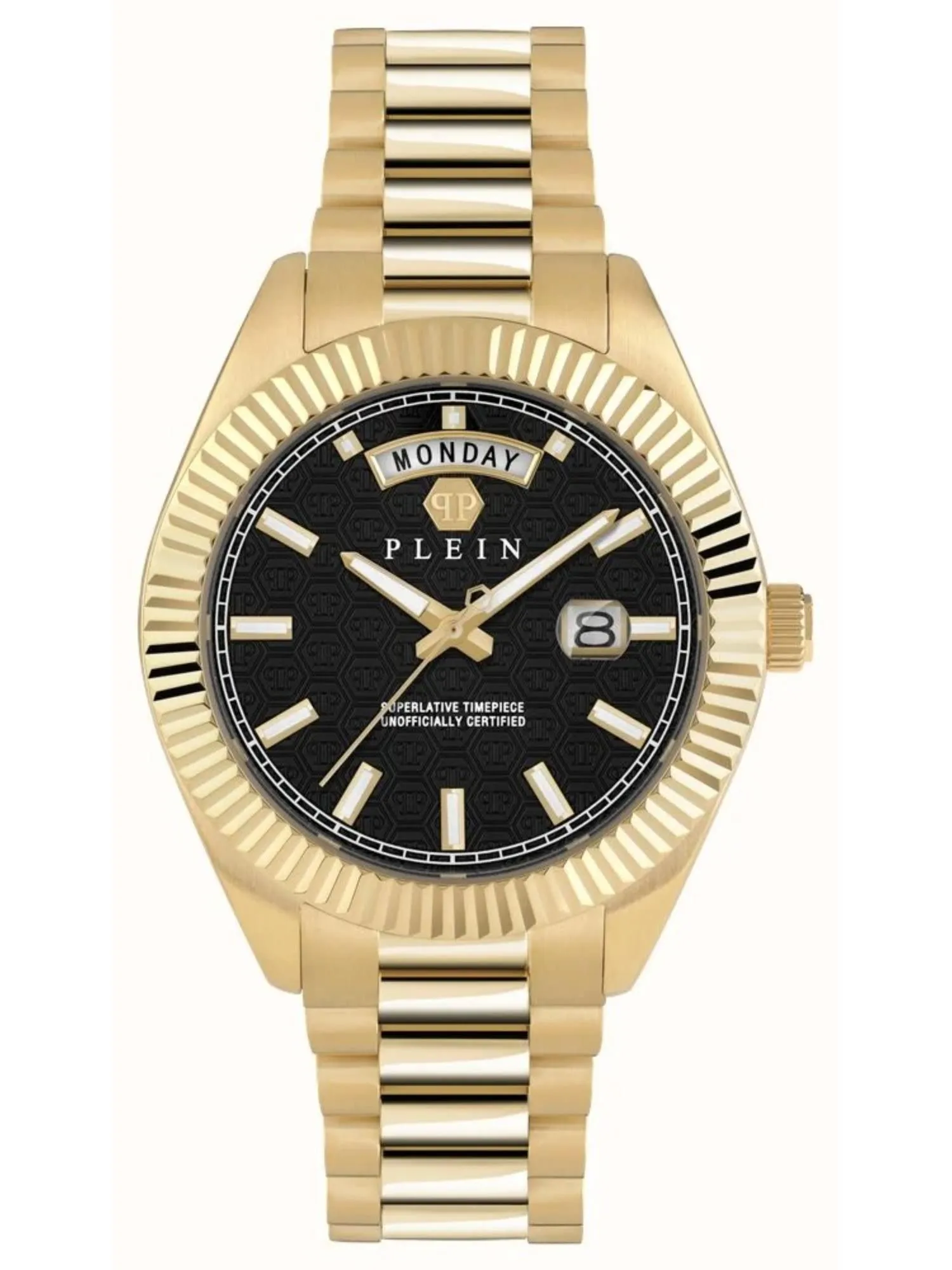 Philipp Plein Men 42 mm Size Black Dial Analog Watch - PWPNA0424
