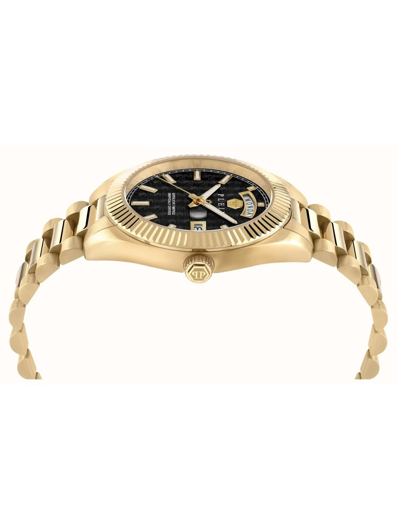 Philipp Plein Men 42 mm Size Black Dial Analog Watch - PWPNA0424