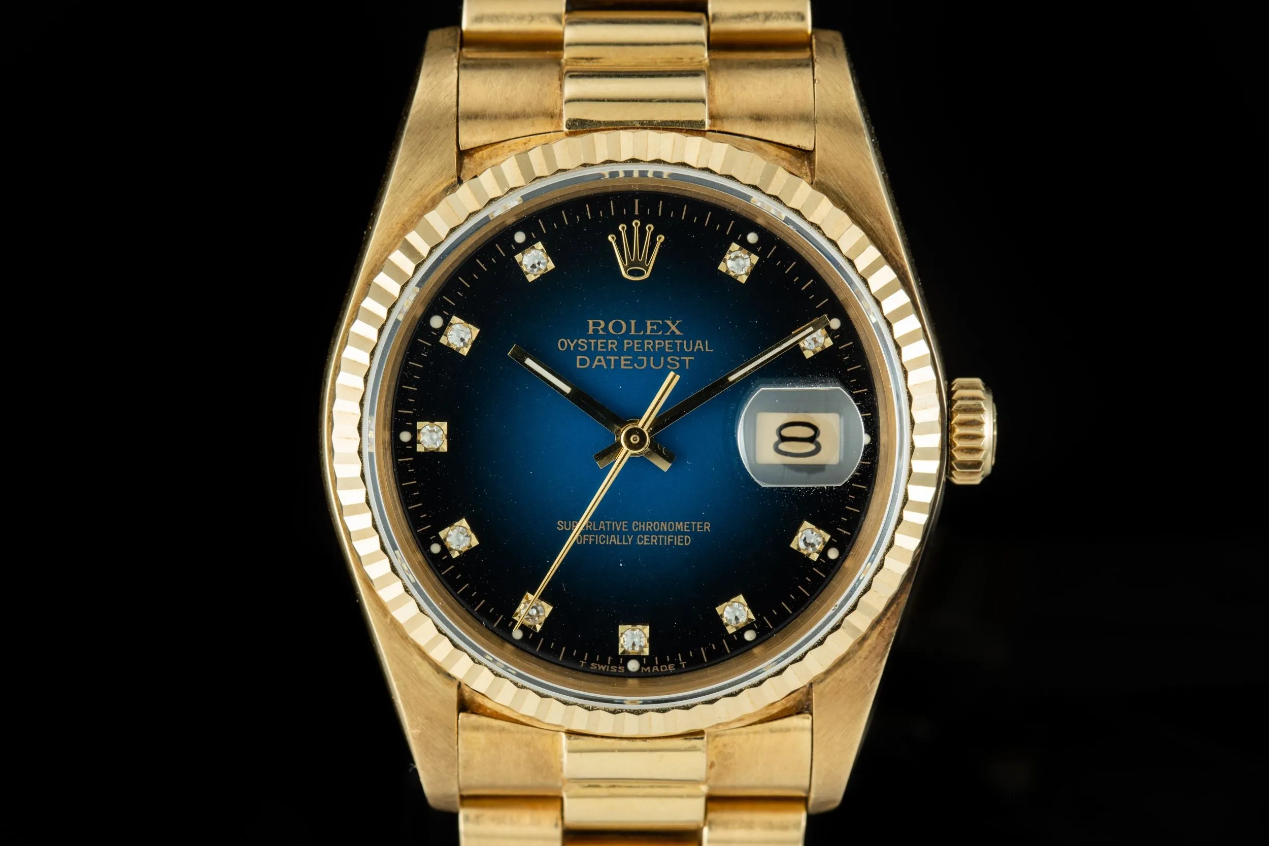 Rolex Datejust 18K Diamond Vignette Dial