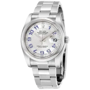 Rolex Datejust 36 Silver Dial Stainless Steel Oyster Bracelet Automatic Men's Watch 116200SBLAO