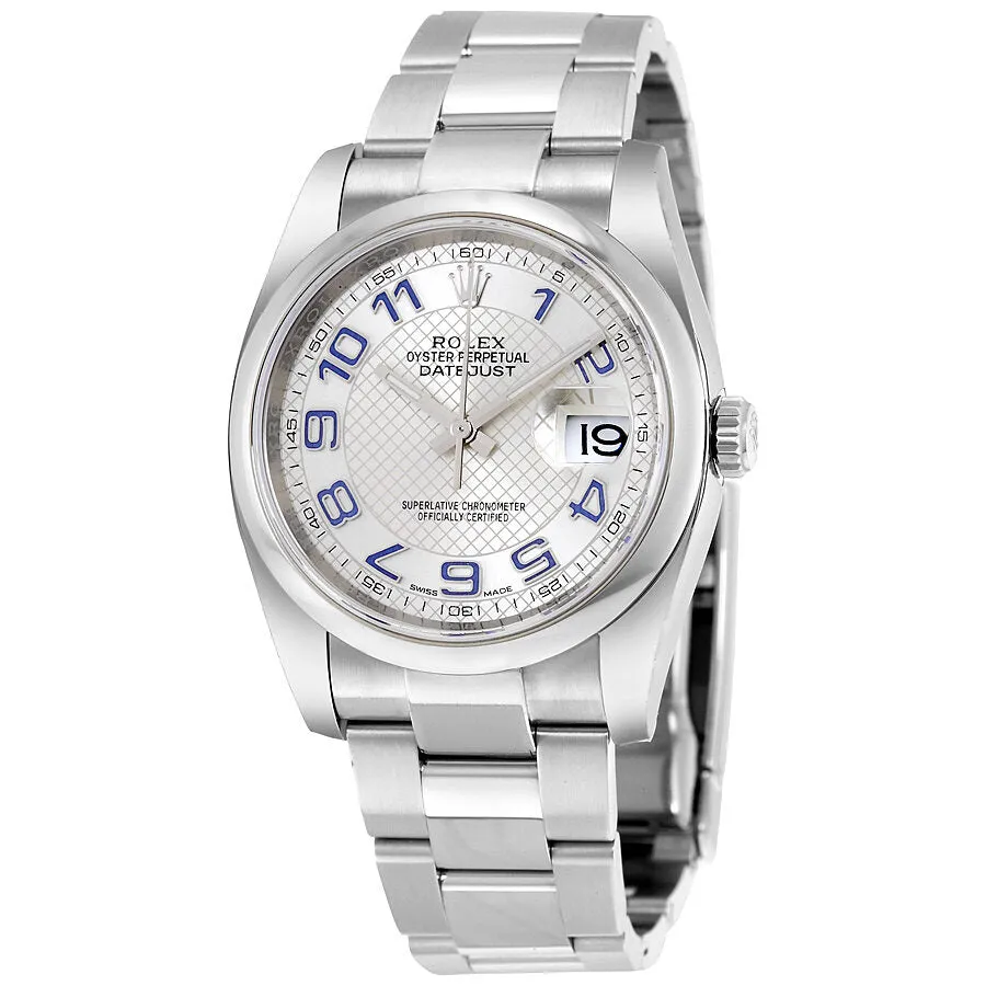 Rolex Datejust 36 Silver Dial Stainless Steel Oyster Bracelet Automatic Men's Watch 116200SBLAO
