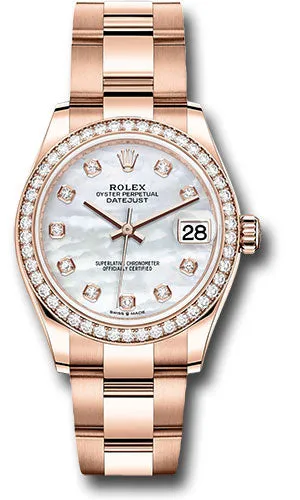 Rolex Everose Gold Datejust 31mm Watch 278285RBR mdo