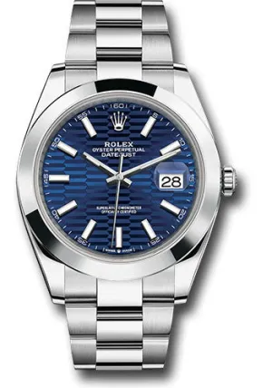 Rolex Oyster Steel Datejust 41mm Watch 126300 blflmio