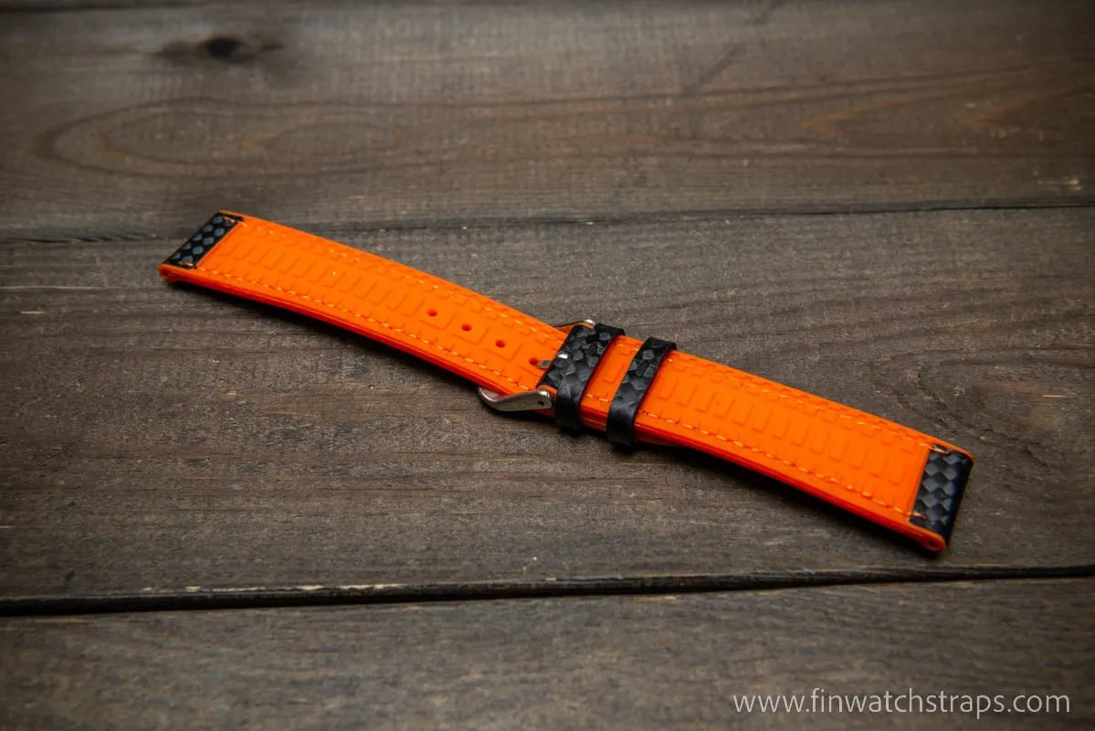 Rubber FKM watch strap , waterproof 18 mm, 20 mm, 22 mm, 24 mm.