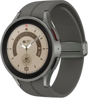 Samsung Galaxy Watch 5 Pro 45mm Smartwatch with GPS, LTE, Sleep Coaching, and Fast Charger - Renewed