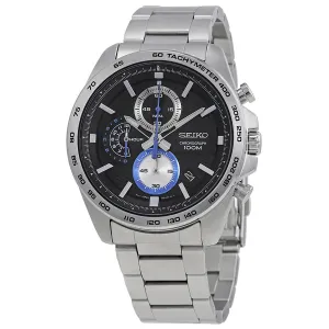 Seiko Black Dial Men's Chronograph Watch SSB257P1