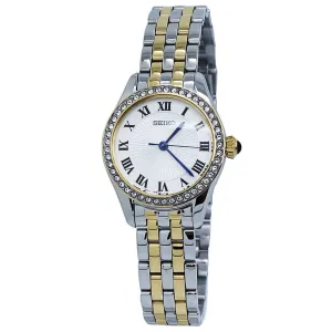 Seiko Classic Quartz Silver Dial Ladies Watch SUR336