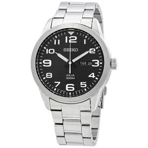 Seiko Solar Black Dial Men's Watch SNE471P1