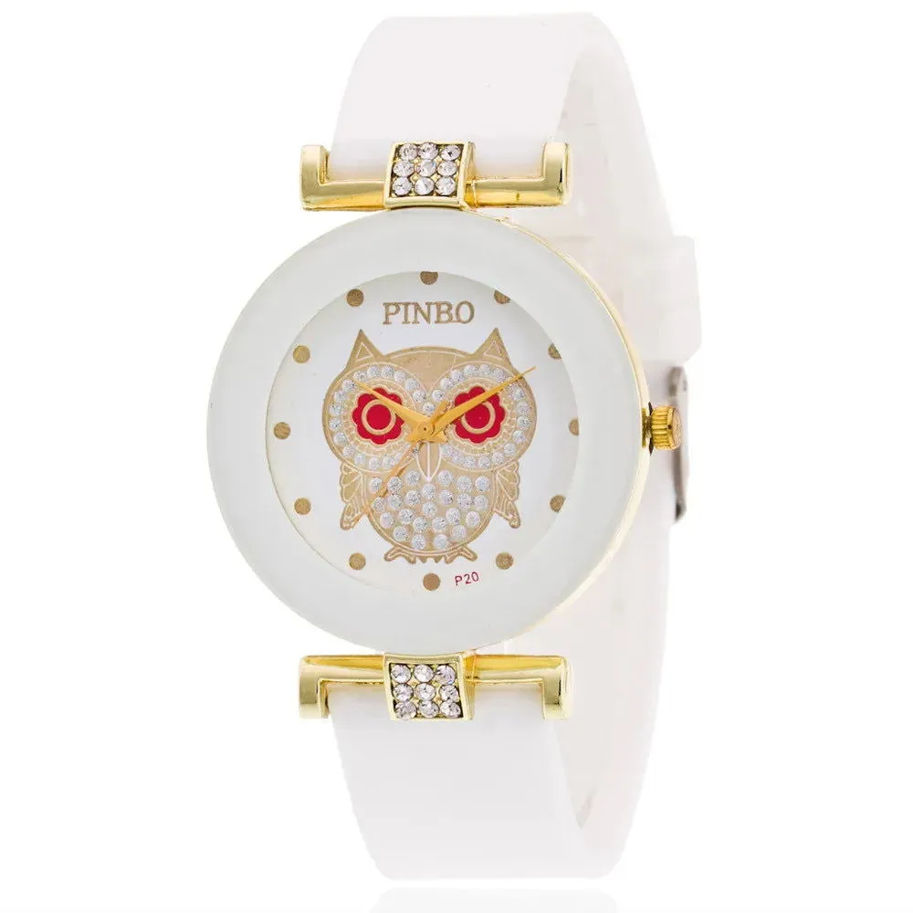 Simple Black White Quartz Watches Women Minimalist Design Silicone Strap Wristwatch Big Dial Women's Fashion Creative Watch