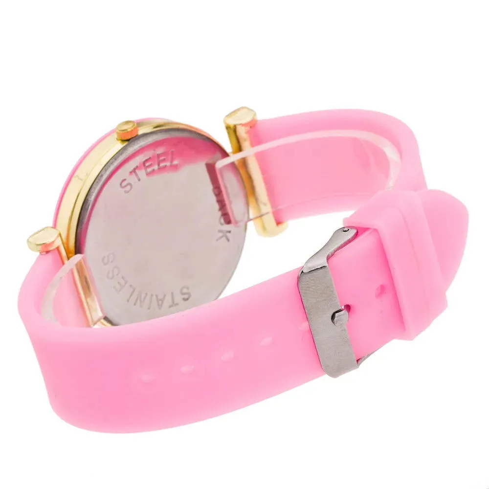 Simple Black White Quartz Watches Women Minimalist Design Silicone Strap Wristwatch Big Dial Women's Fashion Creative Watch